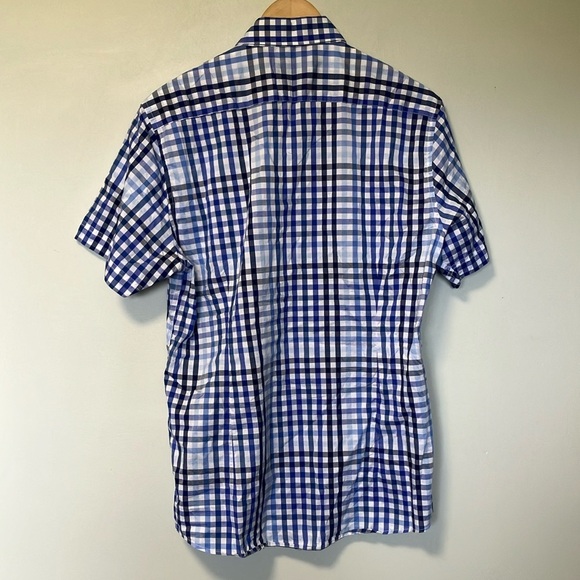 Barbour Navy and White Plaid Men's Shirt - Picture 6 of 6